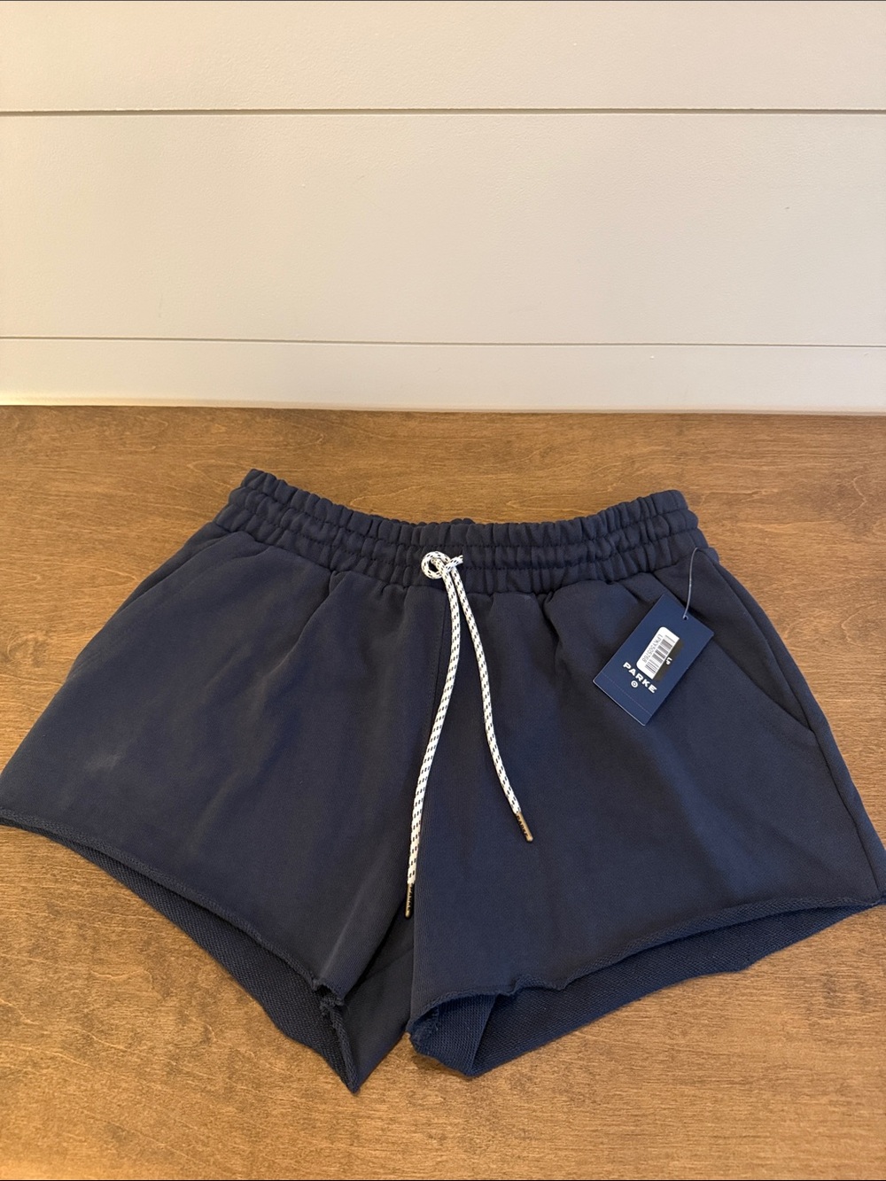 Parke Navy Athletic Drawstring Shorts